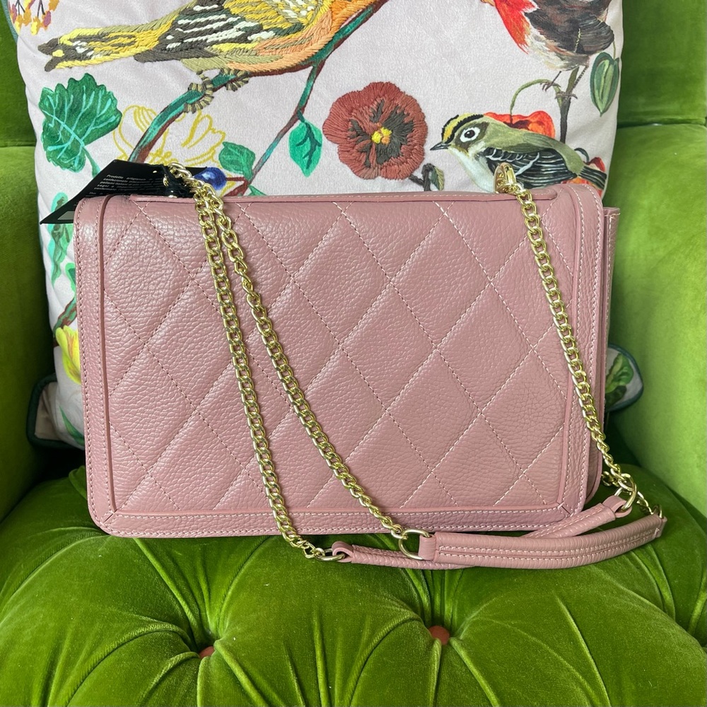 Valentina Fiore Mauve/ Pink leather bag - Picture 3 of 9